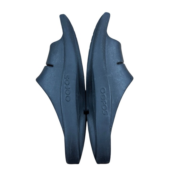 OOFOS Unisex Ooahh Sports Slide Sandals in black with green accents Men’s 8/W 10 - Picture 3 of 9